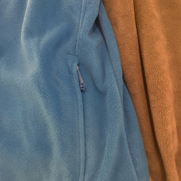 Columbia Men’s Jacket Blue and Gray Fleece Full-Zip - NEW - Picture 4 of 7